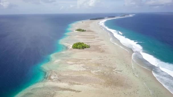Majuro Marshall Islands Small Tropical Uninhabited Island Middle Pacific Ocean — 图库视频影像