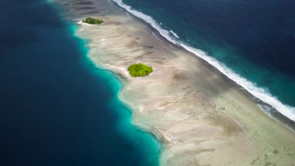 Majuro Marshall Islands Small Tropical Uninhabited Island Middle Pacific Ocean — Stockvideo