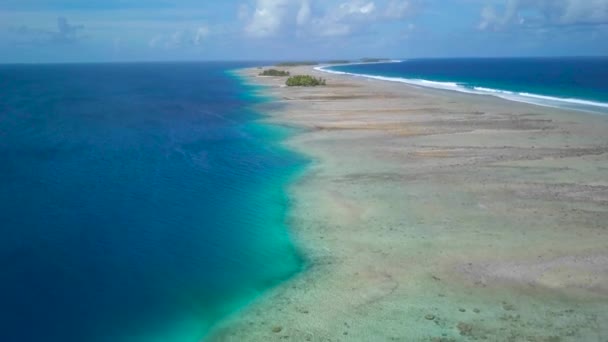 Majuro Marshall Islands Small Tropical Uninhabited Island Middle Pacific Ocean — Stockvideo