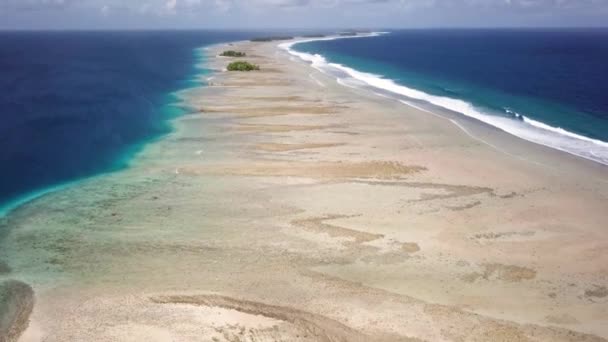 Majuro Marshall Islands Small Tropical Uninhabited Island Middle Pacific Ocean — Stock Video