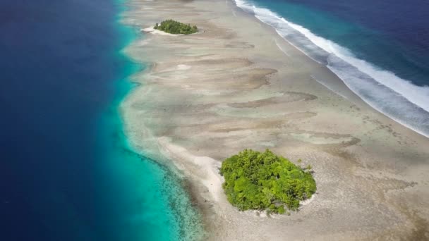 Majuro Marshall Islands Small Tropical Uninhabited Island Middle Pacific Ocean — Video