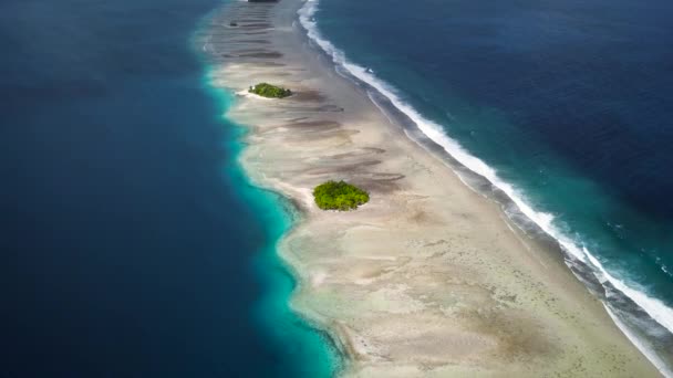 Majuro Marshall Islands Small Tropical Uninhabited Island Middle Pacific Ocean — Wideo stockowe