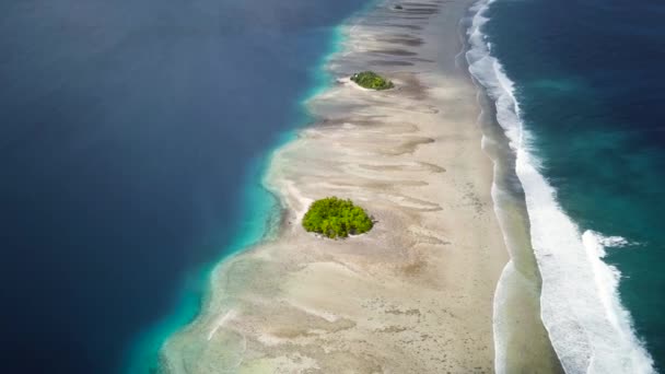 Majuro Marshall Islands Small Tropical Uninhabited Island Middle Pacific Ocean — Vídeo de Stock