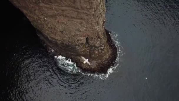 Vue Aérienne Par Drone Une Falaise Des Esclaves Traelanipan Îles — Video