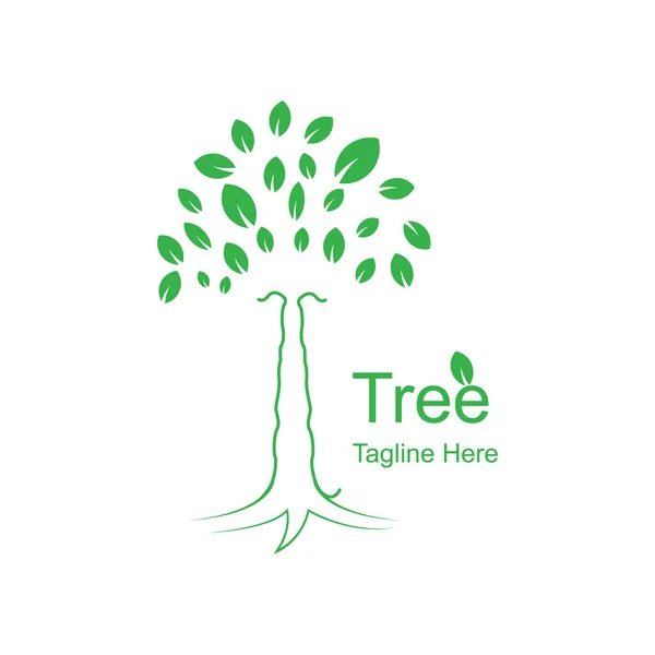 Πρότυπο Σχεδίασης Λογότυπου Δέντρου Ρίζα — Διανυσματικό Αρχείο