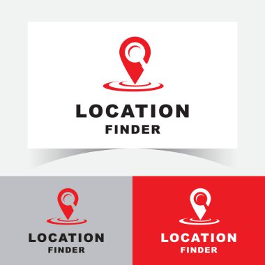 Location Finder Logo Design Template. Location Finder Icon. Location detected.
