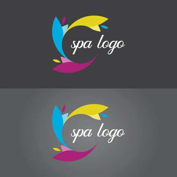 Modèle Conception Logo Spa Conception Logo Plat Logo Minimaliste Logo — Image vectorielle