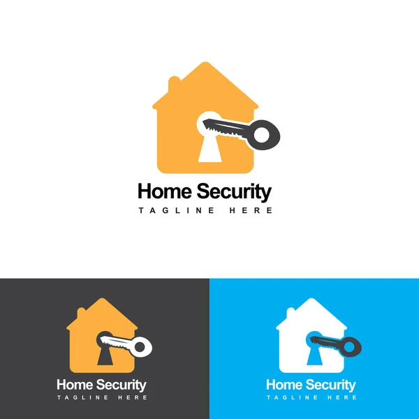 家居保安标志设计所 平整标志设计 简约标志 保安公司及其他公司家居保安标志 — 图库矢量图片