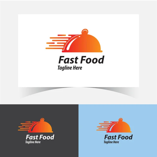 Fast Food Logo Σχεδιασμός Πρότυπο Fast Food Logo Σχεδιασμός Έννοιες — Διανυσματικό Αρχείο
