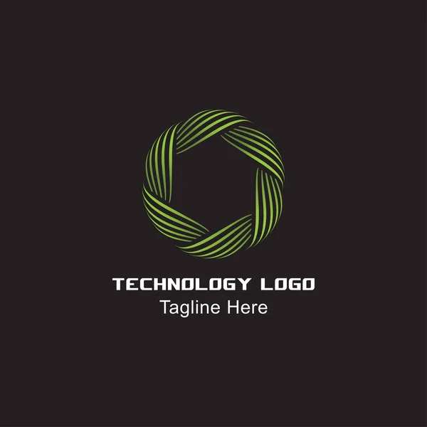 Abstract Technology Logo Template — Stock Vector