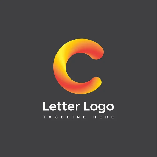 Lettre Logo Abstrait Lettre Logo Modèle Conception — Image vectorielle