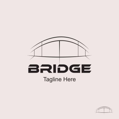 Köprü Logosu Şablon-yaratıcı köprü logosu tasarımı İnşaat şirketleri ve diğer şirketler için.