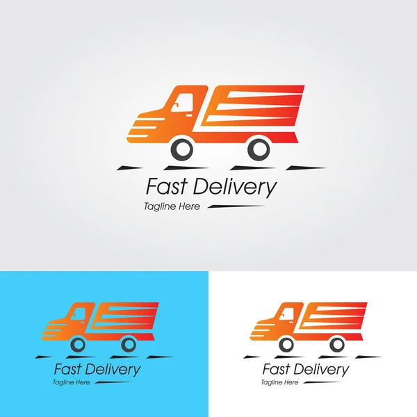 Express Delivery Services Logo Design. Courier Logo Design