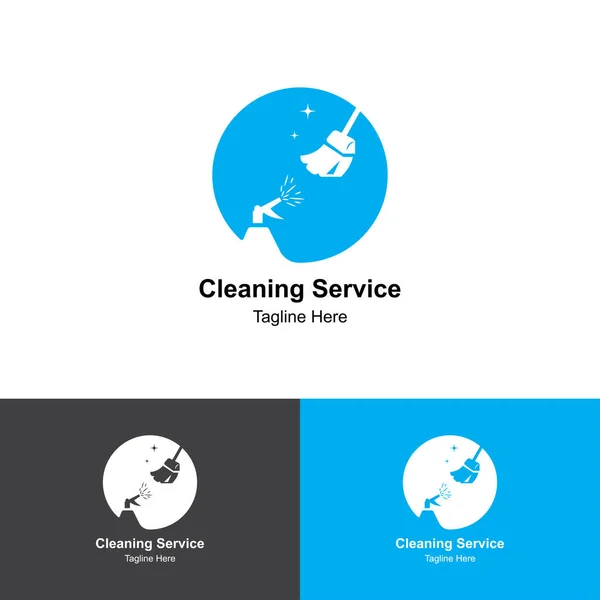 Услуги Очистке Логотипа Услуги Оформлению Шаблонов Логотипа Бизнес Дизайн Логотипа — стоковый вектор
