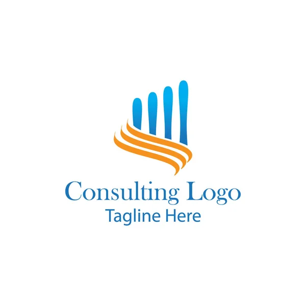 Modèle Conception Logo Consultation Logo Conseil Pour Les Entreprises — Image vectorielle