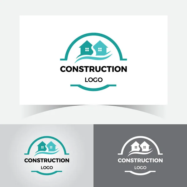 Дизайн Логотипа Строительства Шаблон Real Estate Logo Design — стоковый вектор