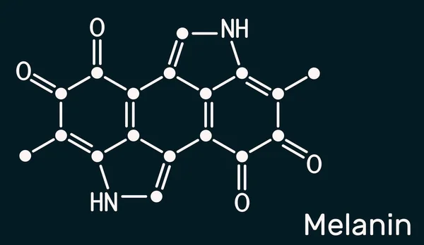 Молекула Меланина Полимеры Производных Тирозина Содержащиеся Вызывающие Темноту Коже Пигментация — стоковое фото