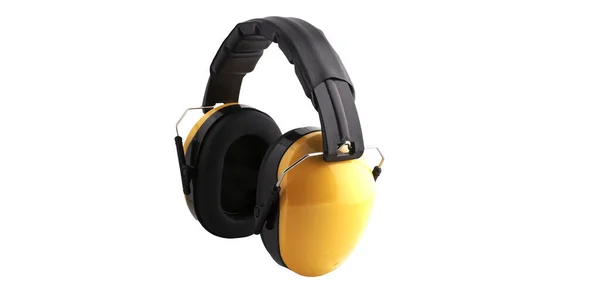 Earmuffs Protect Ears Noise Safety Equipment Similar Headphones Used Workers ロイヤリティフリーのストック画像