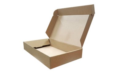Brown box made of paper to make packing or wrapping gifts, usually shipping companies often use this box