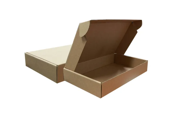 Brown Box Made Paper Make Packing Wrapping Gifts Usually Shipping — Stock Fotó