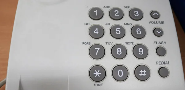 Key numbers on the phone from the numbers 1 to 0 to dial or call someone