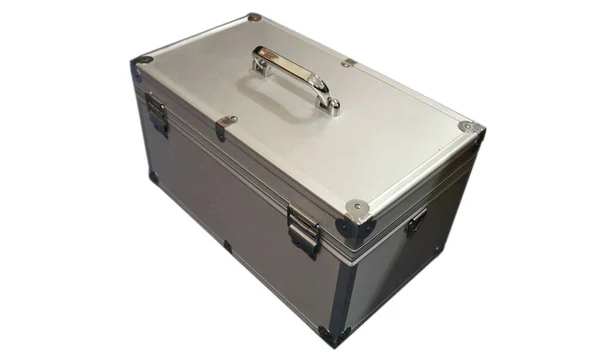 Large Suitcase Storage Box Made Iron Store Valuables Dangerous Items — Foto Stock