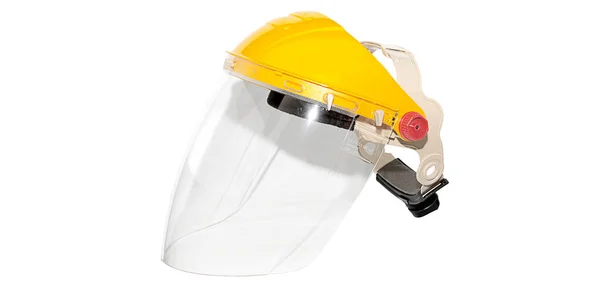 Corona Virus Equipment Face Shield Headgear Helmet Industry Isolated Medical — Foto Stock