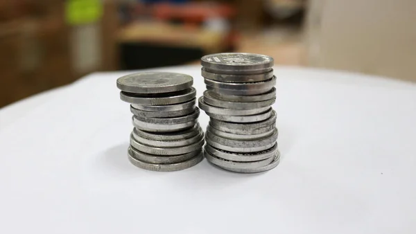 Coin Small Flat Piece Metal Plastic Used Primarily Medium Exchange — Photo