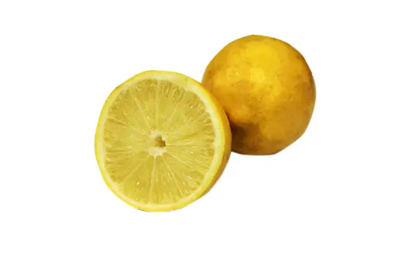 レモンの写真は この果物は通常飲み物のために作られており この果物はビタミンCがたくさん含まれています — ストック写真