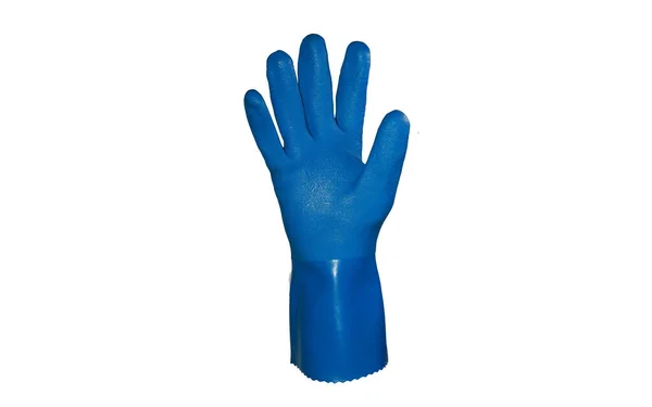 Rubber Pvc Gloves Protective Gloves Protect Hands Splashing Liquid Chemicals — Foto Stock