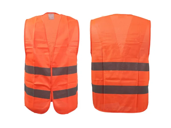 安全背心 Safety Vest 或工作安全背心 Work Safety Vest 是个人防护装备 Ppe 旨在防止接触或意外事故 — 图库照片