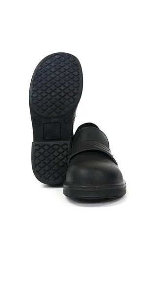 Black Leather Women Shoes Shoes Very Fashionable Shoes Protect Feet — 스톡 사진