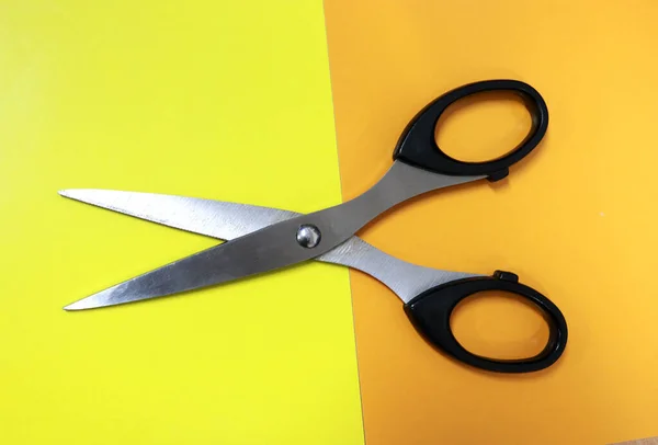 Photo Scissors Color Paper Tool Used Cut Something — Stockfoto