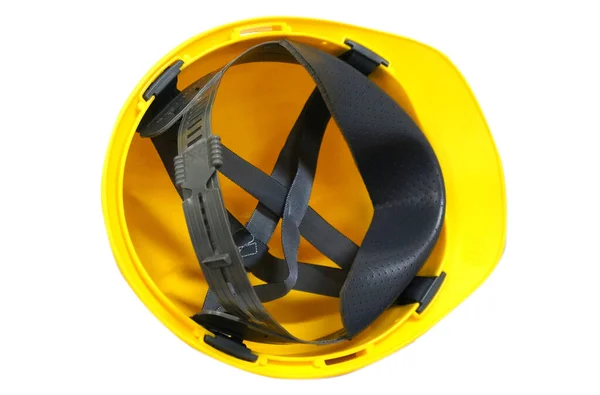 Casco Amarillo Seguridad Para Proteger Cabeza Los Trabajadores Accidentes Trabajo — Foto de Stock