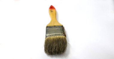 Photo of a brush for painting walls made of fine bristles