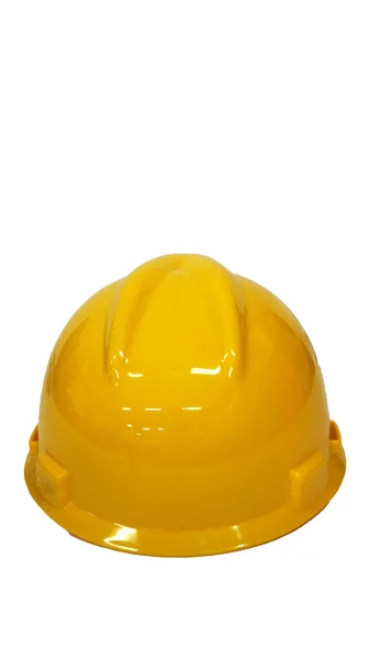 Yellow Safety Helmet Protect Workers Heads Work Accidents Collisions Hard — Stock Photo, Image