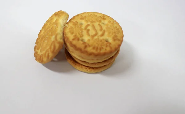 Biscuits Delicious Snacks Eat Anytime Anywhere Example Breakfast Office — 스톡 사진