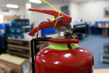 A fire extinguisher is an active fire protection device used to extinguish or control small fires, often in emergency situations. can also be called a small extinguisher for indoor