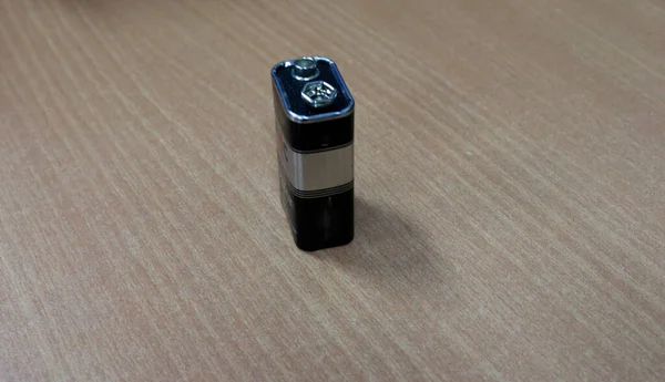 一种盒形电池 功率为9伏特 — 图库照片