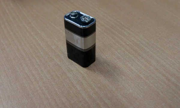 Ett Lådformat Batteri Med Elektrisk Effekt Volt — Stockfoto