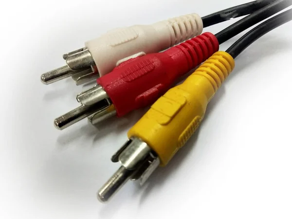 Cable Audio Video Cable Multimedia Que Puede Transmitir Audio Visual — Foto de Stock