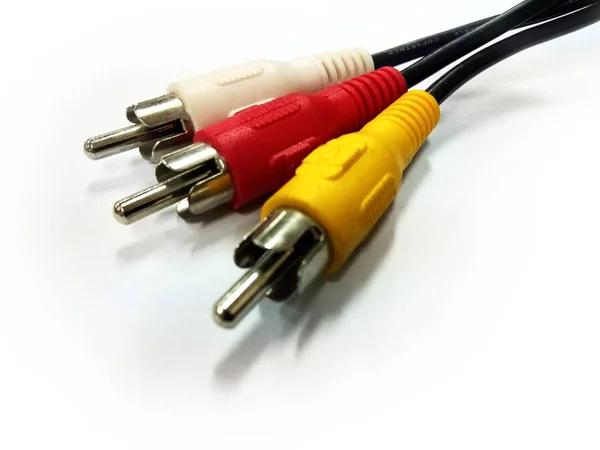 Cable Audio Video Cable Multimedia Que Puede Transmitir Audio Visual — Foto de Stock