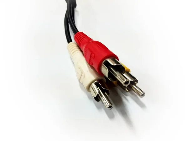 音频视频电缆 是一种能够传输音频和视频的多媒体电缆 — 图库照片
