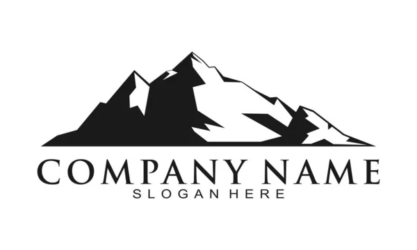 Kaya dağı illüstrasyon vektör logosu
