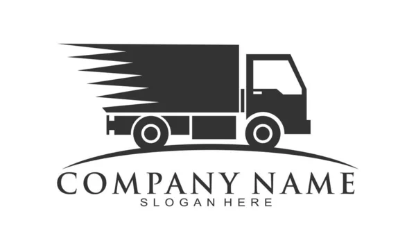 Express Delivery Truck Vector Logo — Stock Vector