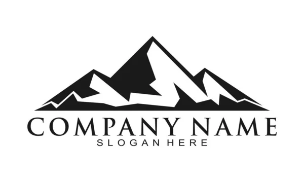 Kaya dağı macera vektör logosu