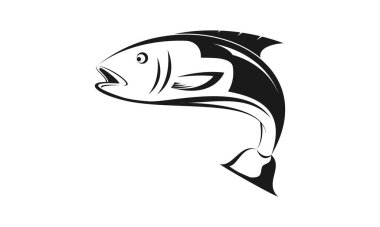 Sıçrama balığı basit vektör tasarımı