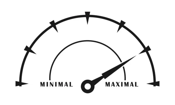 Simple Elegant Speedometer Vector Design — Stock Vector