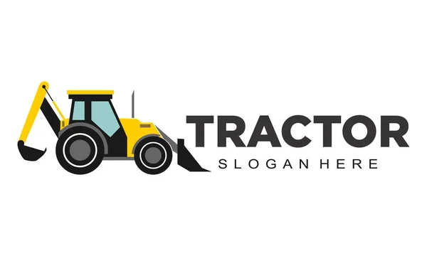Moderne Traktor Illustration Vektor Logo — Stockvektor