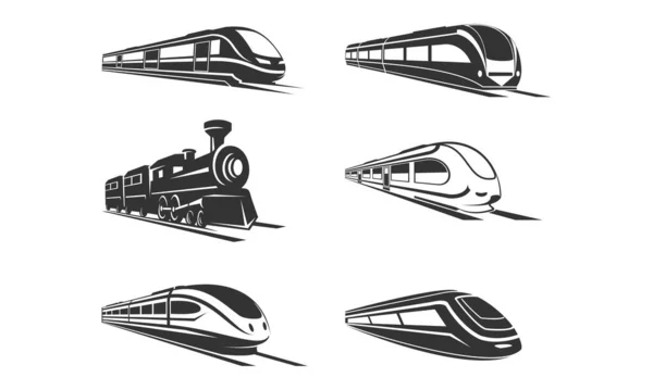 Tren seti illüstrasyon vektör tasarımı tipi
